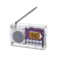 DIY-Digitalradio-Bausatz mit Uhr, FM-Radio (87–108 MHz), LCD-Display – ideal für Schüler und Studier