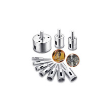 Diamantbohrer, Lochsägen-Bohrer-Set zum Schneiden von Glas/Fliesen/Keramik/Marmor/Porzellan, Hohlker