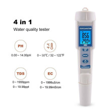 Digitales pH-Messgerät 4 in 1 pH-, TDS- und EC-Wasserqualitätsmessgerät