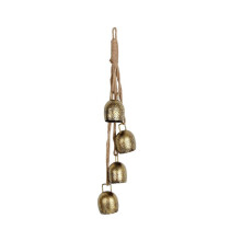 Weihnachtsglocken mit Kuhmotiven, rustikale Vintage-Weihnachtsdekoration mit Glocken, rustikale Meta