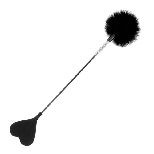 DARKNESS FEATHER CROP. SCHWARZ 50CM
