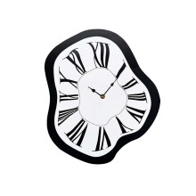 Dali-Drehuhr, Wanduhr im INS-Stil, geräuschlose Wanduhr, schlichte Uhr zur Dekoration des Wohnzimmer