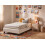Beliani Bed without Headboard Boucle ROANNE 90 x 200 cm (EU Single) Light Beige 4