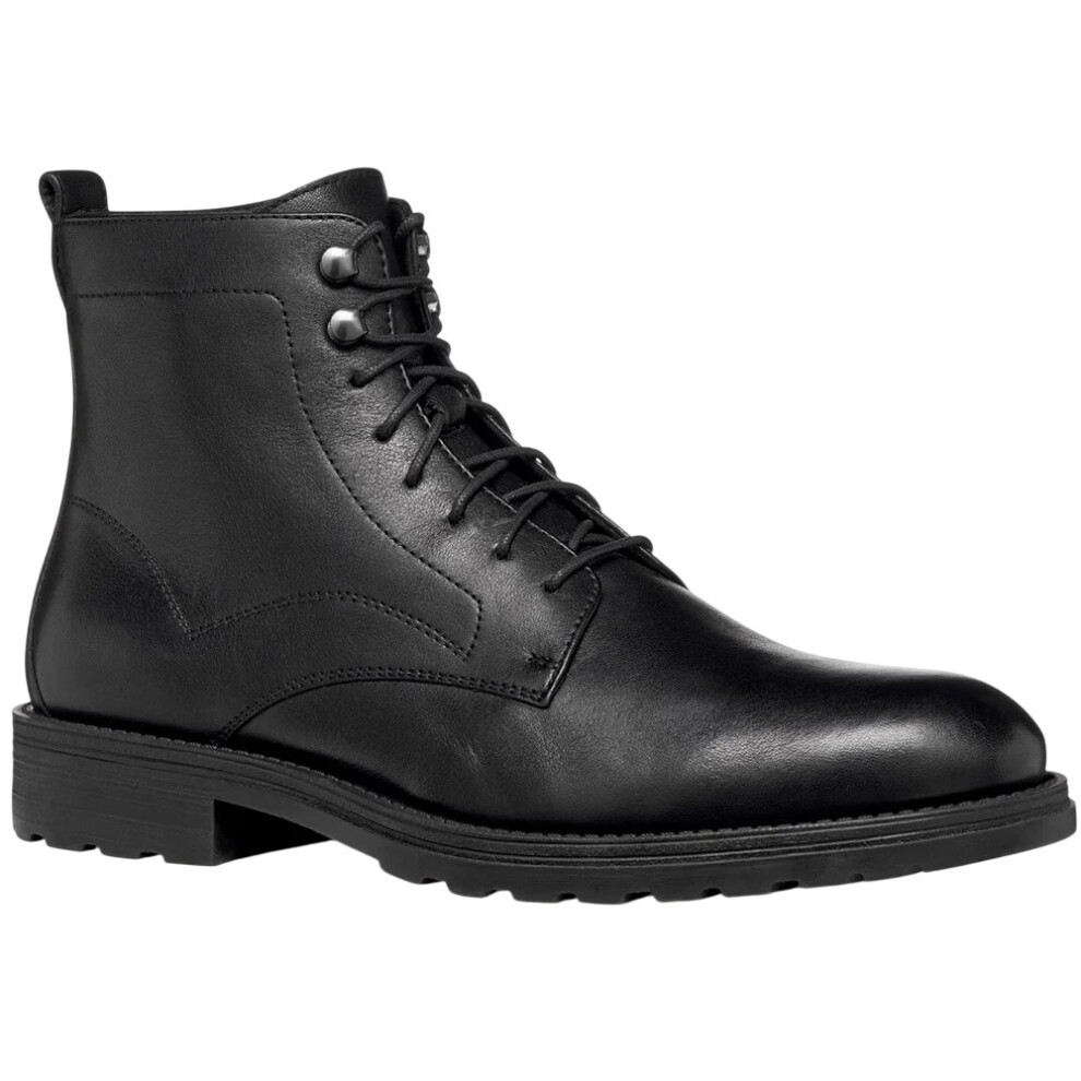 Geox (10.5 Uk, ) Mens U Redclif Leather Ankle Boots Black