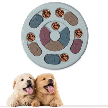 Hundepuzzle, Futterspender-Spielzeug für Hunde, robustes interaktives Hundespielzeug (Blau)