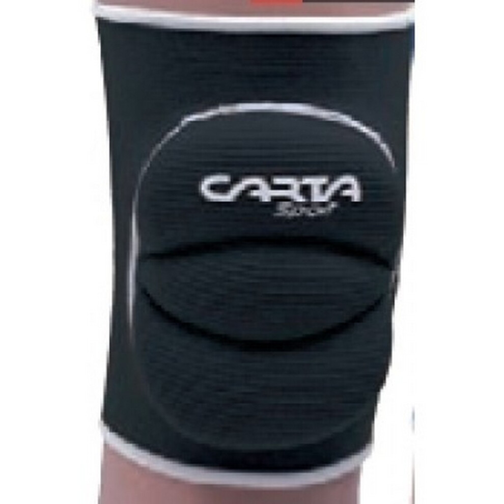 Carta Sport (L, Black) Padded Compression Knee Support