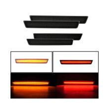 Seitenmarkierungsleuchte mit bernsteinfarbenem und rotem LED-Licht für 2015-2021 (Beleuchtungssatz m