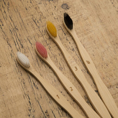 Bamboo Toothbrush Pack of 4 1