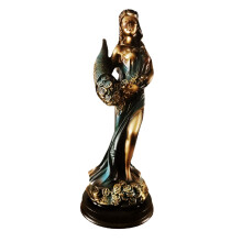 Fortuna-Statue mit verbundenen Augen – Antike griechisch-römische Göttin des Glücks – Vintage-Glücks