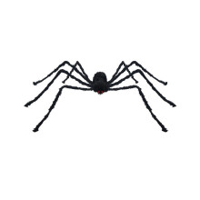 50 cm große schwarze Spinne – Halloween-Dekoration für Spukhäuser, drinnen und draußen