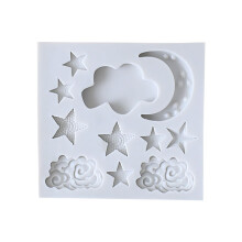 Kuchen-, Fondant-, Silikon-Backform, Stern-, Mond-, Schokoladenform, Wolkenformen, Kuchendekorations
