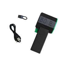 50E Handventilator mit Turbo-Jet-Technologie, starker Luftstrom für Autos, 50-mm-Bürstenlosmotor, le