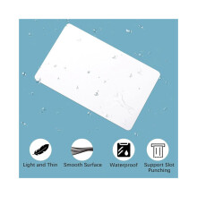 50er-Packung Premium-PVC-Karten (leer), CR80, 30 Mil, Grafikqualität, weiße Kunststoffkarten für Fot