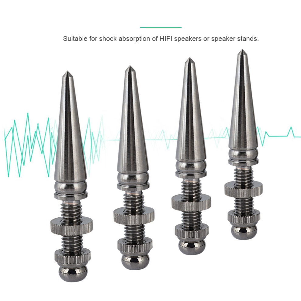 Pure Copper Chrome Speaker Foot Spikes 7340572295385