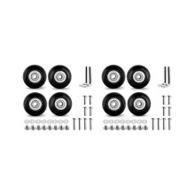 8-teiliges Set Ersatzrollen für Koffer und Inlineskates, 50 mm Durchmesser, mit 6-mm-Kugellagern (0,
