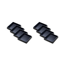 8 Stück rutschfeste Möbelgleiter – 7,6 x 7,6 cm große quadratische Gummifüße für Rollen, Sofas, Stüh