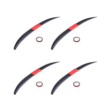 4x Universal-Heckspoiler, verstellbare Heckklappenspoilerlippe, Dachspoiler, Heckflügel-Zubehör, Sch
