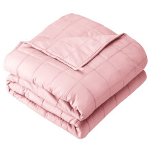 Couverture lestée pour enfants Bare Home, en coton rose clair, 3,2 kg