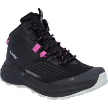 (7 UK, Black/Cool Grey/Cyclamen) Hi-Tec Mens Fuse Trail Waterproof Mid Cut Trainers