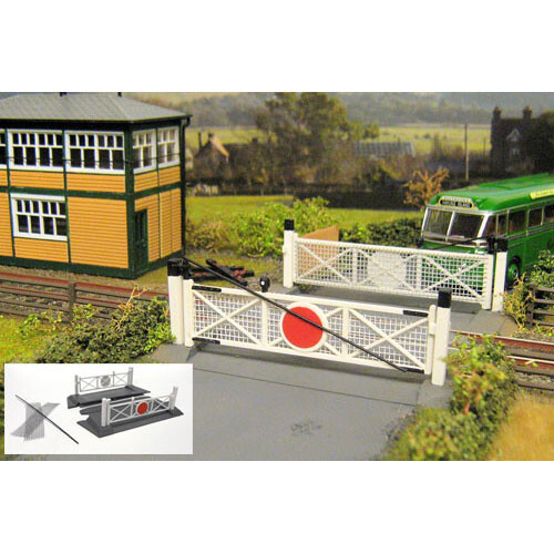 GAUGEMASTER Fordhampton Single Track Level Crossing Plastic Kit OO Gauge GM404