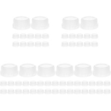 60Pcs Coarse Thread Can Caps White Plastic for Industrial Use