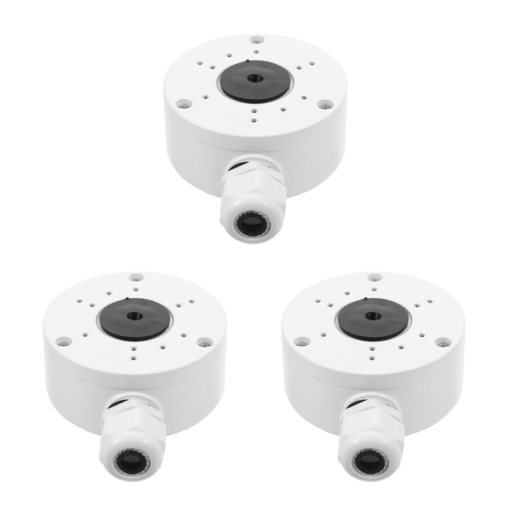 3Pcs Weatherproof Aluminum Camera Junction Box White For Wall Ceiling 3034088292849
