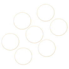 7Pcs Bamboo Craft Hoops Khaki for Macrame Dreamcatcher Floral Wreaths
