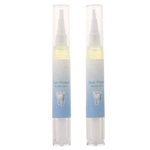 2Pcs Compact Instant Teeth Whitening Pen with Freshness Protecting Gel