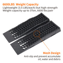 1Pair 4400lbs Vehicle Ramps PP