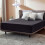 (Black, Double) 25cm Deep Fitted Bed Sheet Single Double King Strechable Plain Fitted Sheets 5