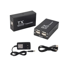 120 m USB-Extender mit 4 USB-1.1-Ports, RJ45-Ethernet-USB-UTP-Verlängerung, Sender/Empfänger (US-Ste