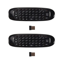 2x Air Mouse Fly Air Mouse Kabellose Tastatur Airmouse für 9.0 8.1 Android TV Box/PC/TV TV 2.4G(C120