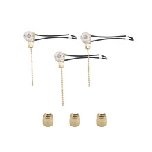 3er-Pack Deckenventilator-Leuchte ZE-109 Ersatz-Zugkette für Deckenventilator (Messing)
