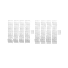 100 Stück transparente Etikettenhalter aus Kunststoff, Preisschilder, Regaletikettenclips, abnehmbar