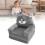 Grey Cartoon Kids Flip Open Lounger 1