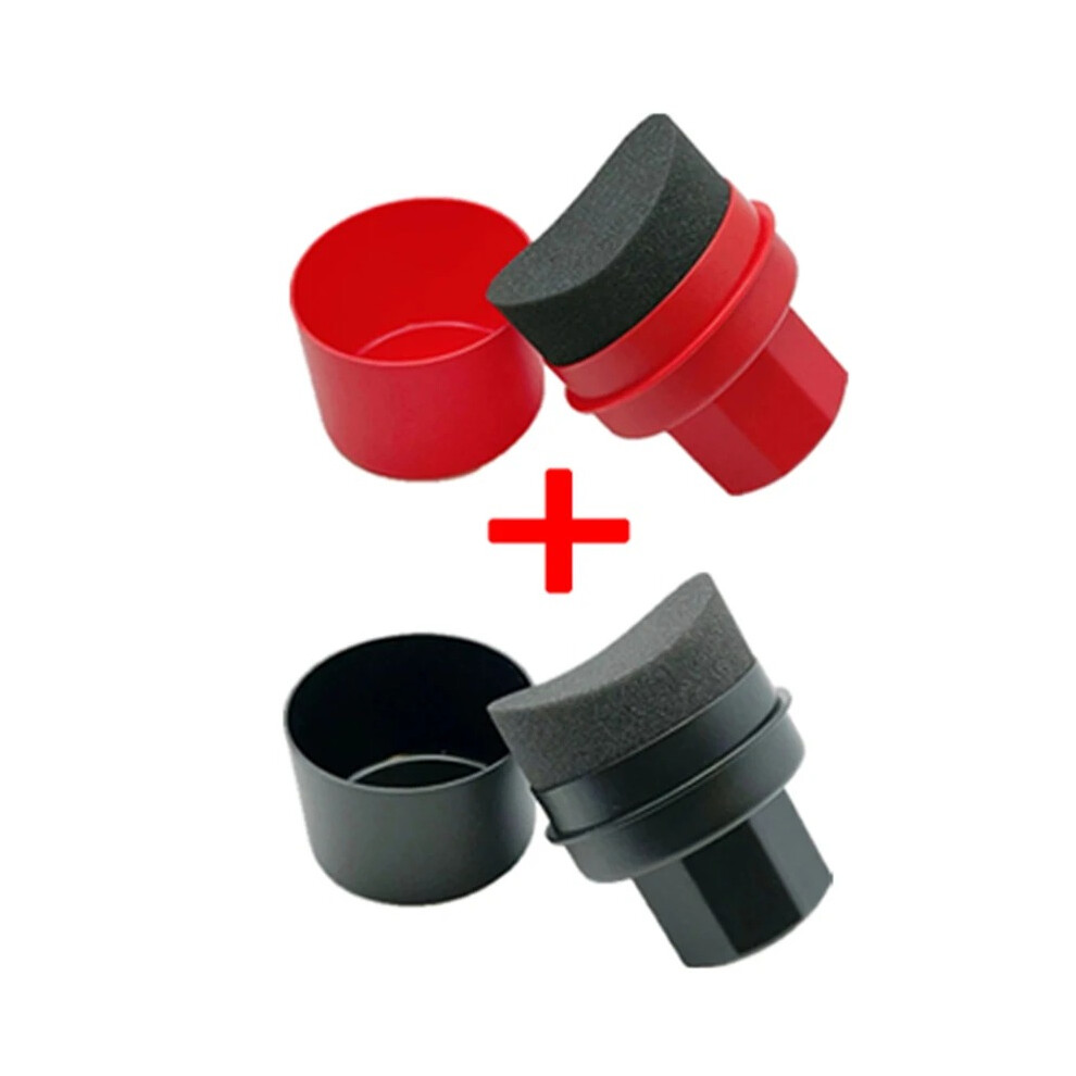 Car Tire Waxing Sponge Contour Dressing Applicator With Cover 810025514662
