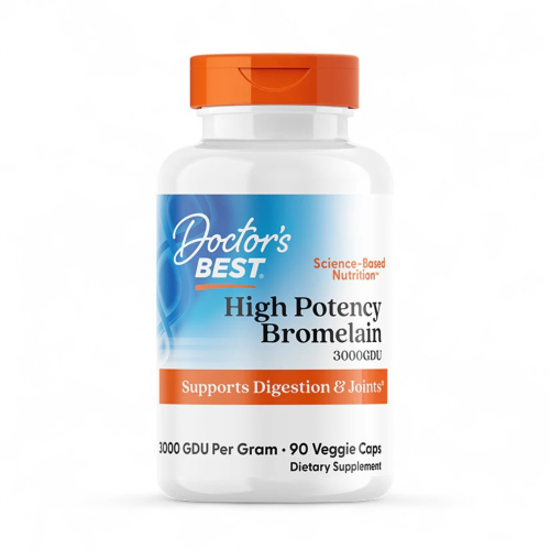 Doctor's Best Υψηλής Δυναμικότητας Bromelain 3000 GDU, 500mg - 90vcaps