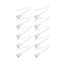 10x Gewebter Quastengürtel mit Knotenverzierung, Taillenkette, Taillenseil, Weiß