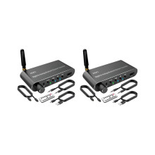 2x 5.1 Sender-Empfänger Digital-Analog-Audio-Wandler DAC Drahtlosadapter, Koaxial auf Analog für Fer