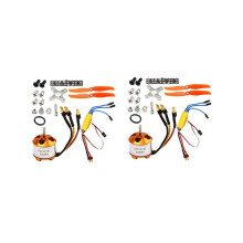 2x 2212 2200KV Motor + 30A Regler + 6035 Propeller + Propellerschutz Elektromotor-Kit für RC-Flugzeu
