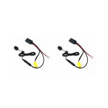 2x Auto 5.0 Aux-Kabel Mikrofon Freisprecheinrichtung Mobiltelefon Freisprechadapter für Punto Alfa 1
