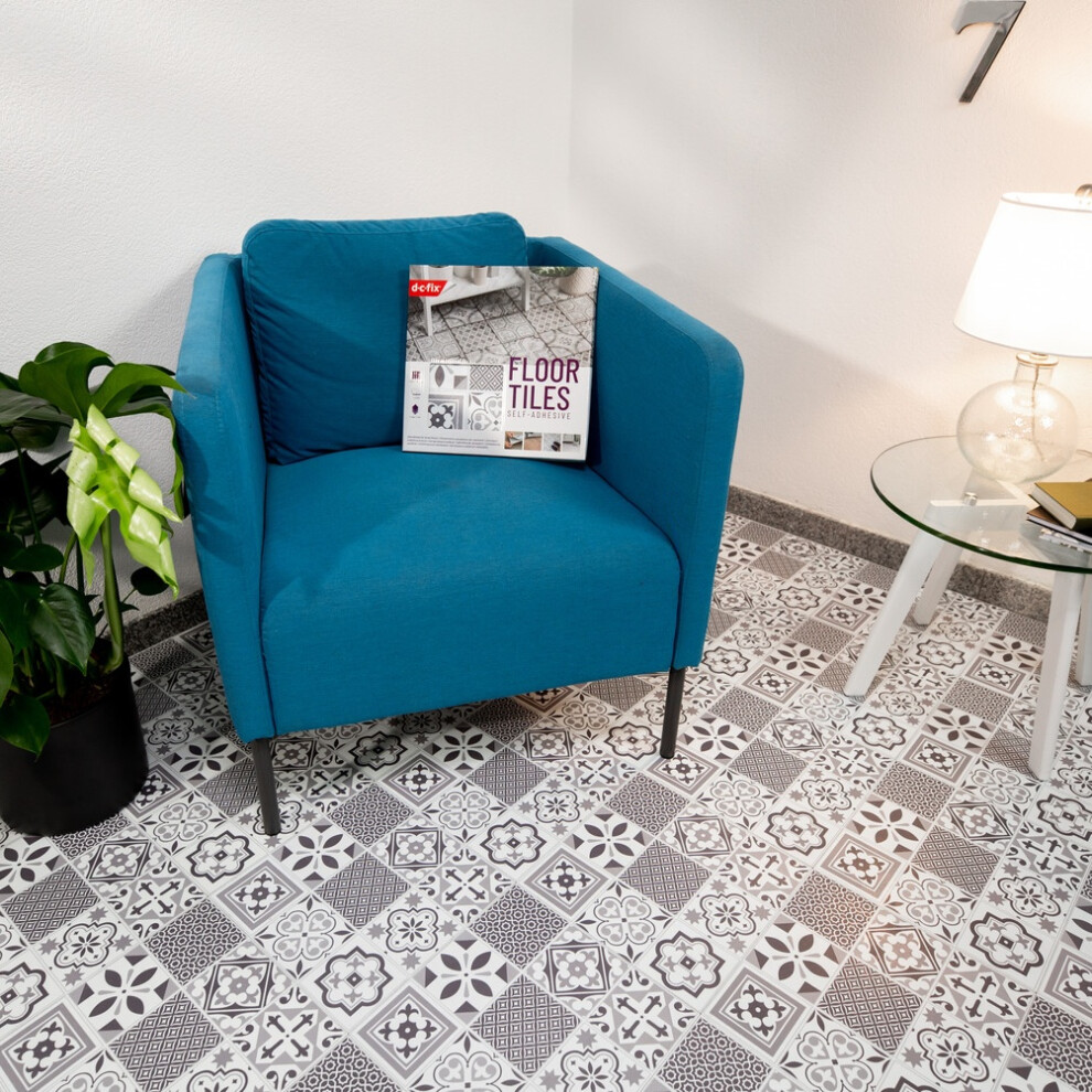 D-C-Fix Oriental Tiles 30.48 X 30.48Cm Self-Adhesive Vinyl Floor Tiles 5056525302544