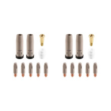 18 Stück 24KD Beschichtungsschutzdüse 1,0 mm MIG-Brenner-Gasdüsenspitzenhalter für 24KD MIGMAG-Schwe