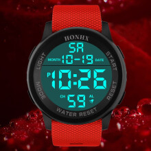 Montre militaire sport pour homme, analogique-numérique LED étanche