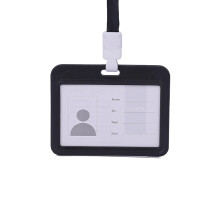 Držiak na vizitky, priehľadný PP plast, 10x7,5 cm s