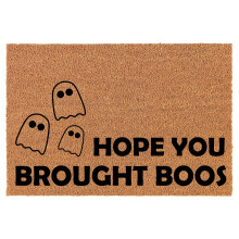 Natural Coco Coir Doormat Halloween Ghost Design 24 x 16