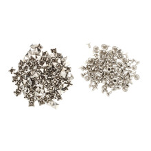 100 Stück 7 x mm Metallnieten, gotisches Silber