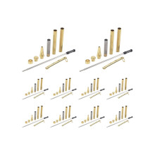 10-teiliges Drechselstift-Set (7 mm Slimline-Drehstift) mit Mine, Drechselzubehör, Gold