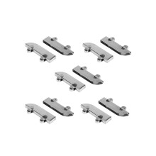 10-teiliges Edelstahl-Doppelschwungrad-Bergwortschlitz-Schiebetürschienen-Glasrollen-Hardware-Zubehö
