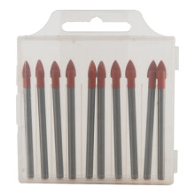 10-teiliges Set 6-mm-Glas- und Fliesenbohrer aus Hartmetall